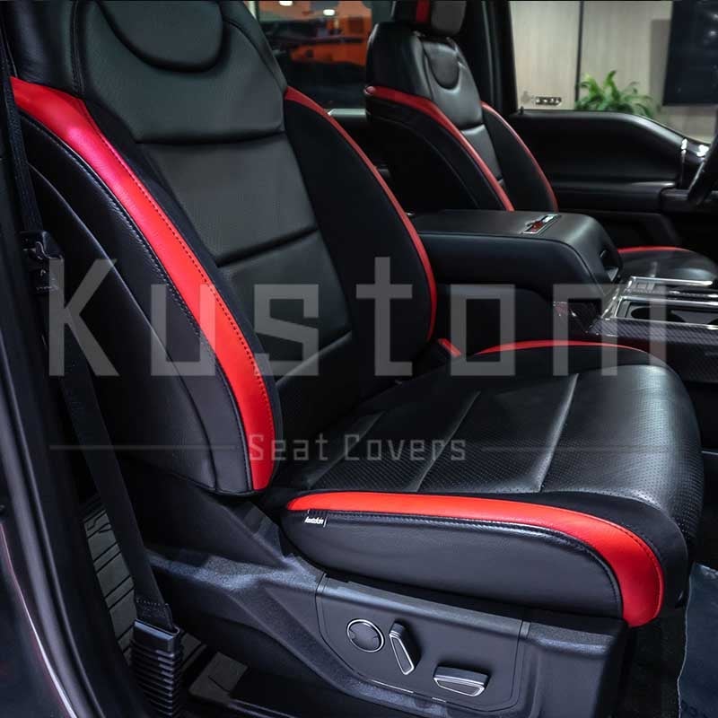 Custom Tailor Fit Leather Seat Covers 2018 Ford F 150 Raptor Next Gen Sd - Seat Covers For A 2018 Ford F 150 Towing Capacity