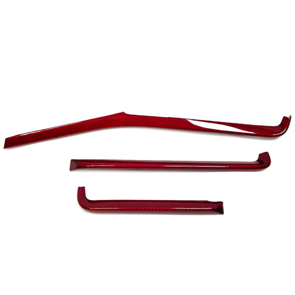 Second image of C8 Corvette Carbon Fiber Interior Dash Trim Kit 3PC - (Black / Red / Blue / Forged) | Stingray / Z06 / E-Ray