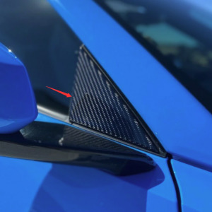C8 Corvette Carbon Fiber Exterior A-Pillar Covers | 2020+ Corvette C8