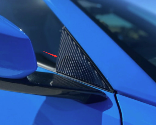 C8 Corvette Carbon Fiber Exterior A-Pillar Cover | 2020+ Corvette C8