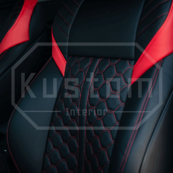 Second image of 2015 - 21 Subaru WRX / STi Custom Two Toned Leather Seat Covers