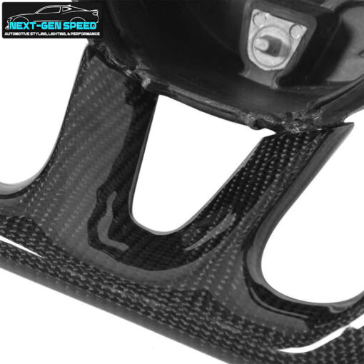 Second image of 2015 - 23 Dodge Charger / Challenger / Durango / Track Hawk SRT LED White Carbon Fiber Leather Steering Wheel | Next-Gen Carbon