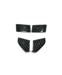 2020-2023 C8 Corvette Carbon Fiber Steering Wheel Button Covers (Black/Red/White/Blue) | Next-Gen Carbon