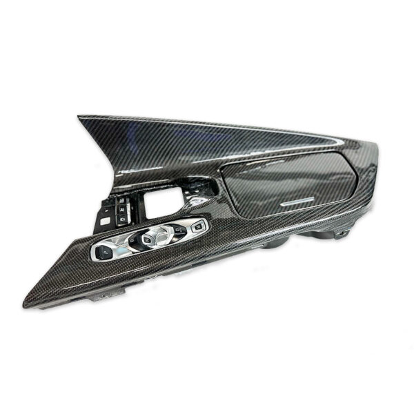C8 Corvette Carbon Fiber Center Console Full Replacement | Next-Gen Carbon