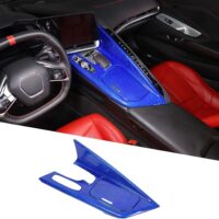 c8 blue carbon fiber console