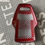 C8 Corvette Carbon Fiber Mode Selector Cover (With/Without Logo) | Black / Red / Blue Carbon