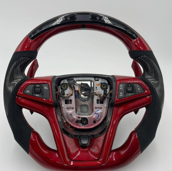 2014 - 15 Camaro Custom Carbon Fiber LED Steering Wheel (Complete/Heated) | Next-Gen Carbon