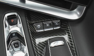 C8 Corvette Carbon Fiber Mode Selector Control Plate Full Replacement | Next-Gen Carbon