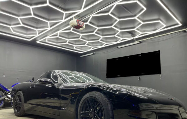 Hexagon LED Lighting Detail Garage Honeycomb Light Fixture