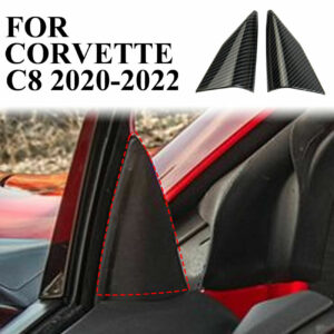 C8 Corvette Hydro-Carbon Fiber Interior A-Pillar Cover | 2020-2022 Chevy Corvette C8