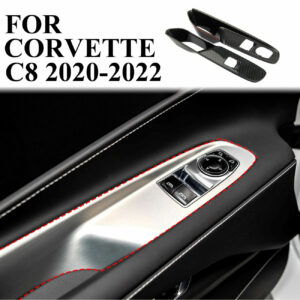 C8 Corvette Hydro-Carbon Fiber Interior Window Switch Covers | 2020 - 2022 Chevy Corvette C8