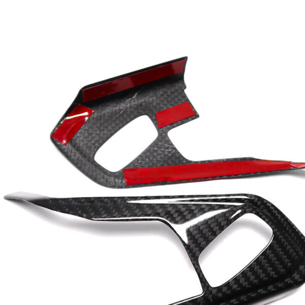 Second image of C8 Corvette Carbon Fiber Full Steering Wheel Trim Covers