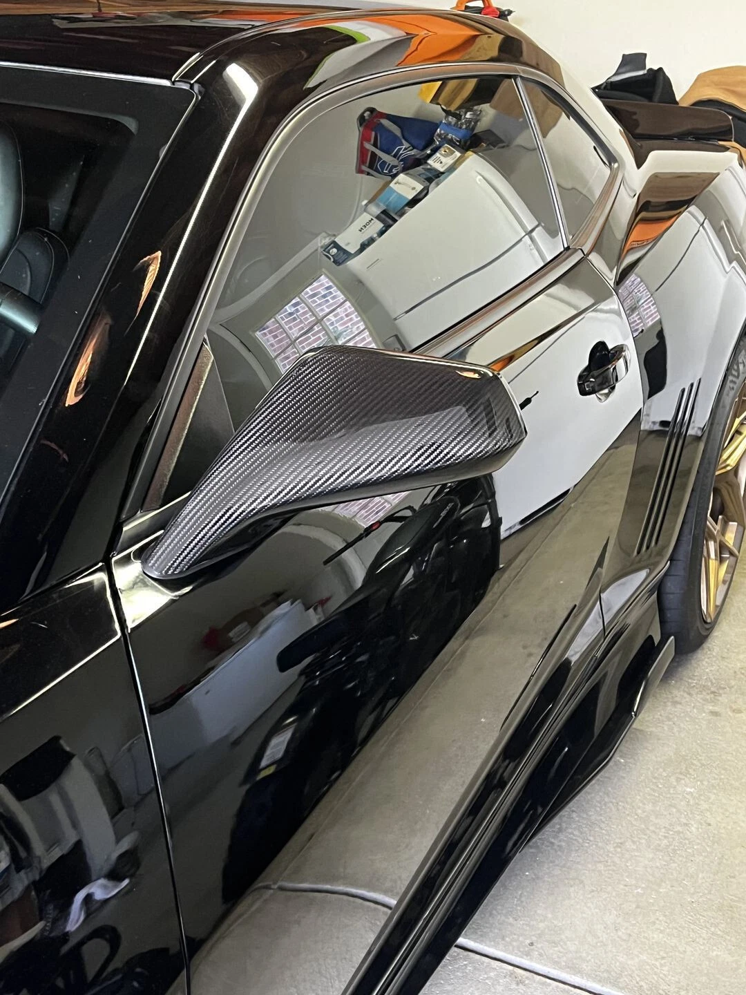 Second image of 2010 - 15 Camaro Real Carbon Fiber Mirror Covers | Next-Gen Carbon