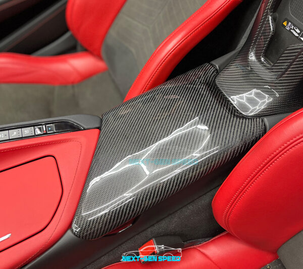 C8 Corvette Carbon Fiber Center Console Lid Replacement | Next-Gen Carbon