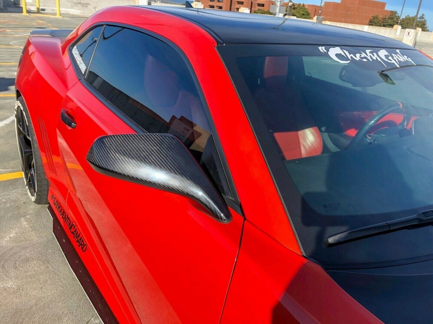 Second image of 2010-2015 5th Gen Camaro Carbon Fiber Mirror Covers | Next-Gen Carbon