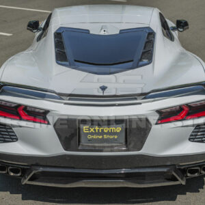 Carbon Fiber Rear License Plate Backing Cover | 2020-2022 Corvette C8