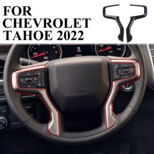 2021+ Tahoe Carbon Fiber Steering Wheel Trim Cover