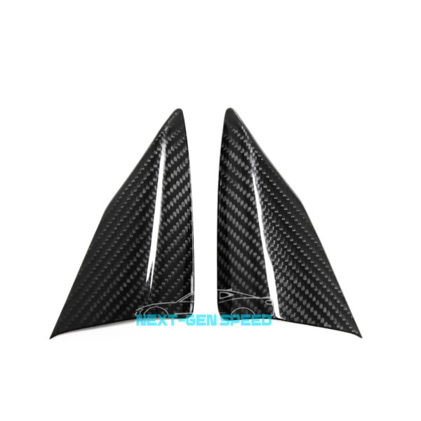 Second image of C8 Corvette Real Carbon Fiber Interior A-Pillar Cover | Next-Gen Carbon