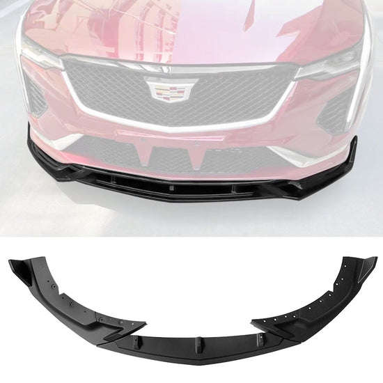 2020 - 23 Cadillac CT4 3PC Front Bumper Lip Splitter