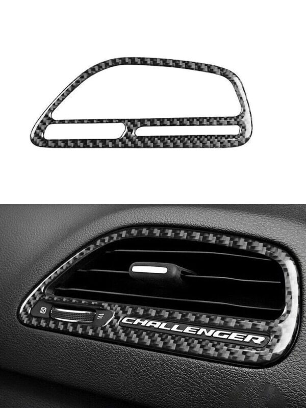 2015+ Dodge Challenger Carbon Fiber Passenger Air Vent Surround