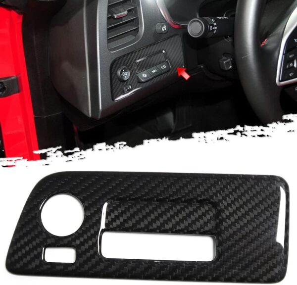2014 - 19 C7 Corvette Carbon Fiber Headlight Switch Trim Cover