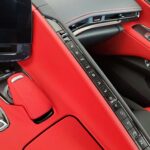 2020 - 24 C8 Corvette Carbon Fiber Transmission Control Outer Trim Cover | Black/Red/Blue Carbon