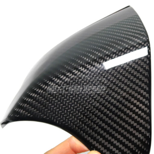 Second image of C8 Corvette Carbon Fiber Side Mirror Cover Lower Base Cap Covers | 2020+ Corvette