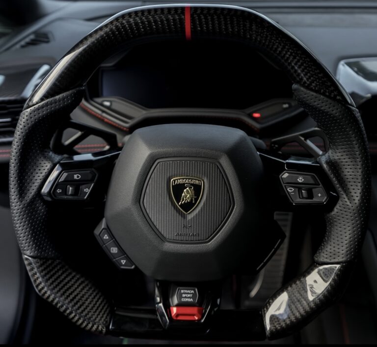 201424 Huracan Custom Carbon Fiber Steering Wheel NextGen Carbon NextGen Speed
