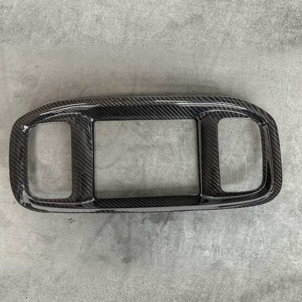 Second image of 2015-2024 Dodge Charger Carbon Fiber Radio Navigation Screen Trim Cover | Next-Gen Carbon
