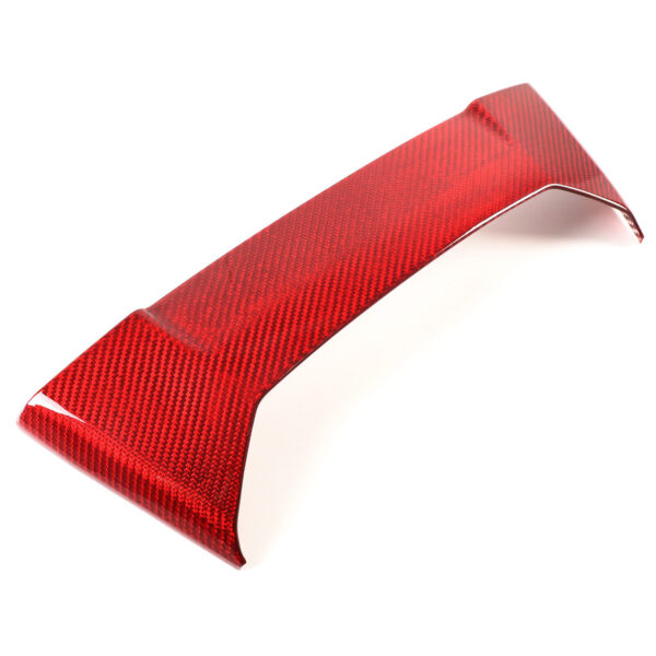 Second image of C8 Corvette Carbon Fiber Upper Waterfall Cover (Coupe/Convertible)  | Black / Red Carbon