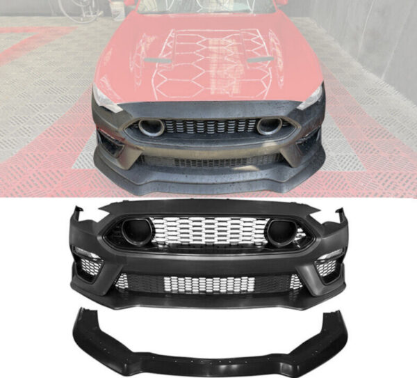 2018-24 Ford Mustang Mach 1 Style PP Front Bumper Cover Conversion Full Kit