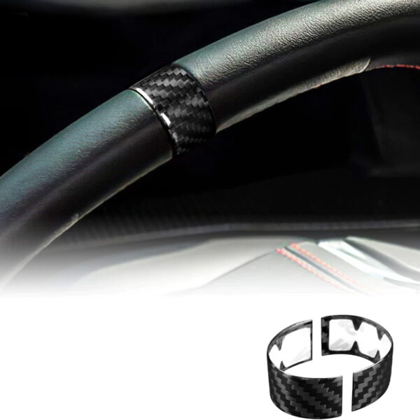 C8 Corvette Steering Wheel Carbon Fiber Top Strip Trim Cover | Next-Gen Carbon