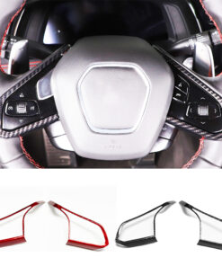 C8 Corvette Carbon Fiber Steering Wheel Button Trim Covers | 2020 - 2023 Corvette C8