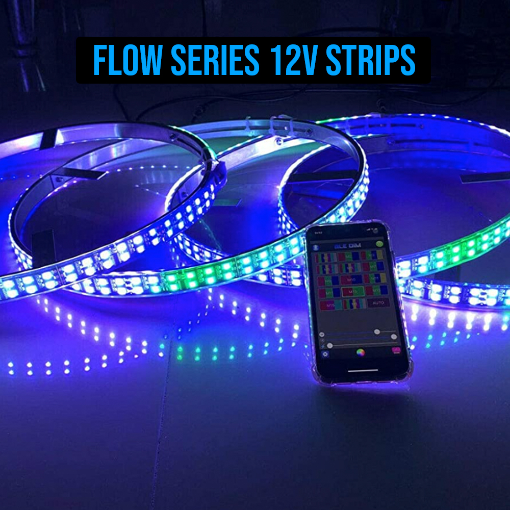 Multicolor Flow Series LED Car Interior Ambient Foot Well Lighting Kit -  Next-Gen Speed