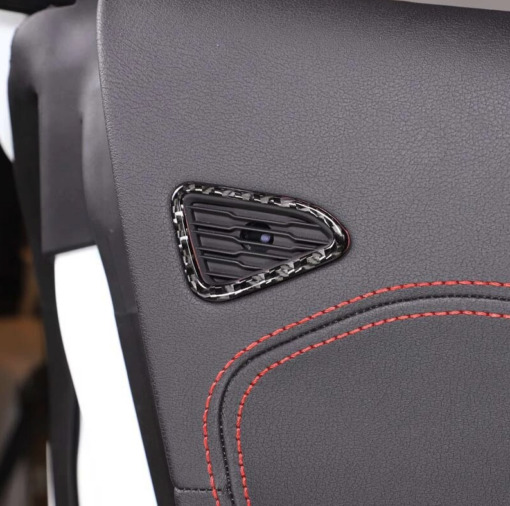 C8 Corvette Soft Carbon Fiber Door Mic Trim Covers