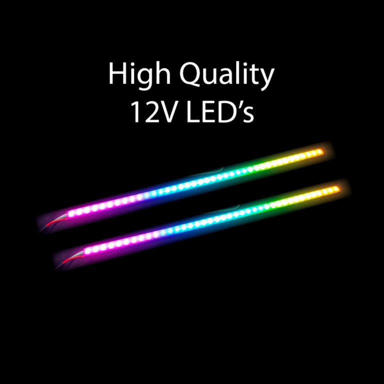 2008-14 Dodge Challenger Smoked RGB/Flow Series LED Side Markers | Color Changing