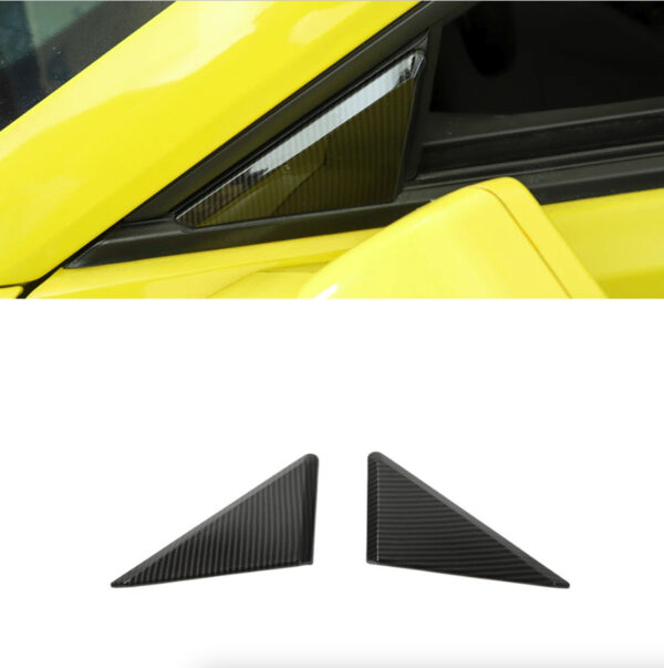 2016-24 Camaro Hydro-Carbon Fiber Exterior A Pillar Door Trim Covers | Next-Gen Speed