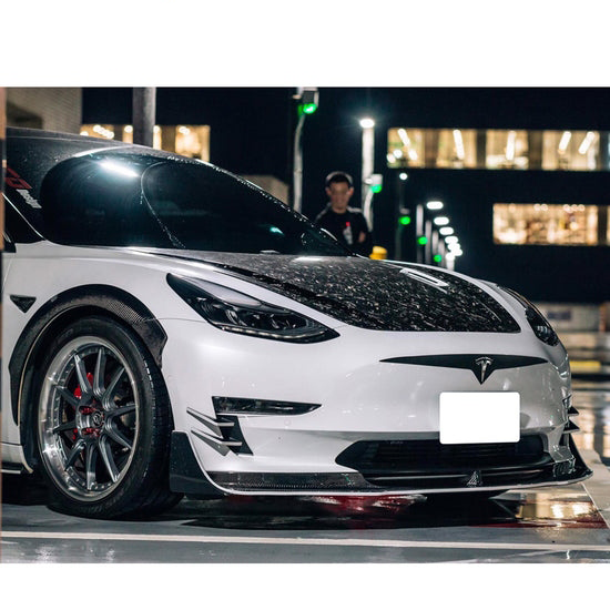 Second image of 2017 - 23 Tesla Model 3 Forged Carbon Fiber Hood