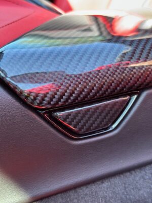 C8 Corvette Carbon Fiber Center Console Button Cover | Next-Gen Carbon