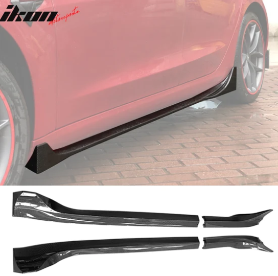 2017 - 2024 Tesla Model 3 Side Skirts Rocker Panels - Next-Gen Speed