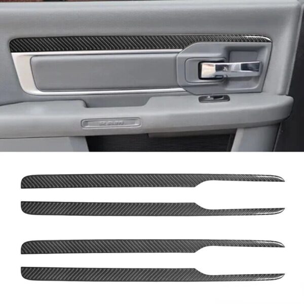 2016 - 18 Dodge Ram Carbon Fiber Interior Door Panel Trim | Next-Gen Carbon