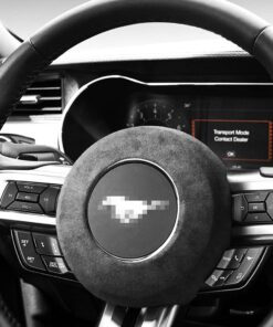 2015 - 2023 Ford Mustang Suede Steering Wheel Air Bag Frame Cover