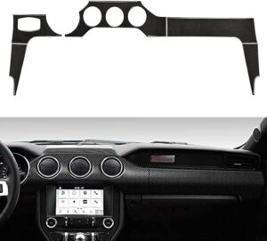 2015 - 24 Ford Mustang Real Soft Carbon Fiber Dash Board Trim Kit