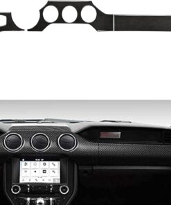 2015 - 23 Ford Mustang Real Soft Carbon Fiber Dash Board Trim Kit