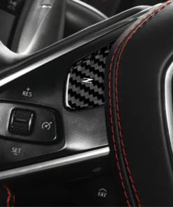 2020-23 C8 Corvette Carbon Fiber Z Button Steering Wheel Button Cover | Next-Gen Carbon