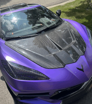 C8 Corvette XT Carbon Fiber Front Hood (Double Sided) - Stingray / Z06 / E-Ray | Next-Gen Carbon