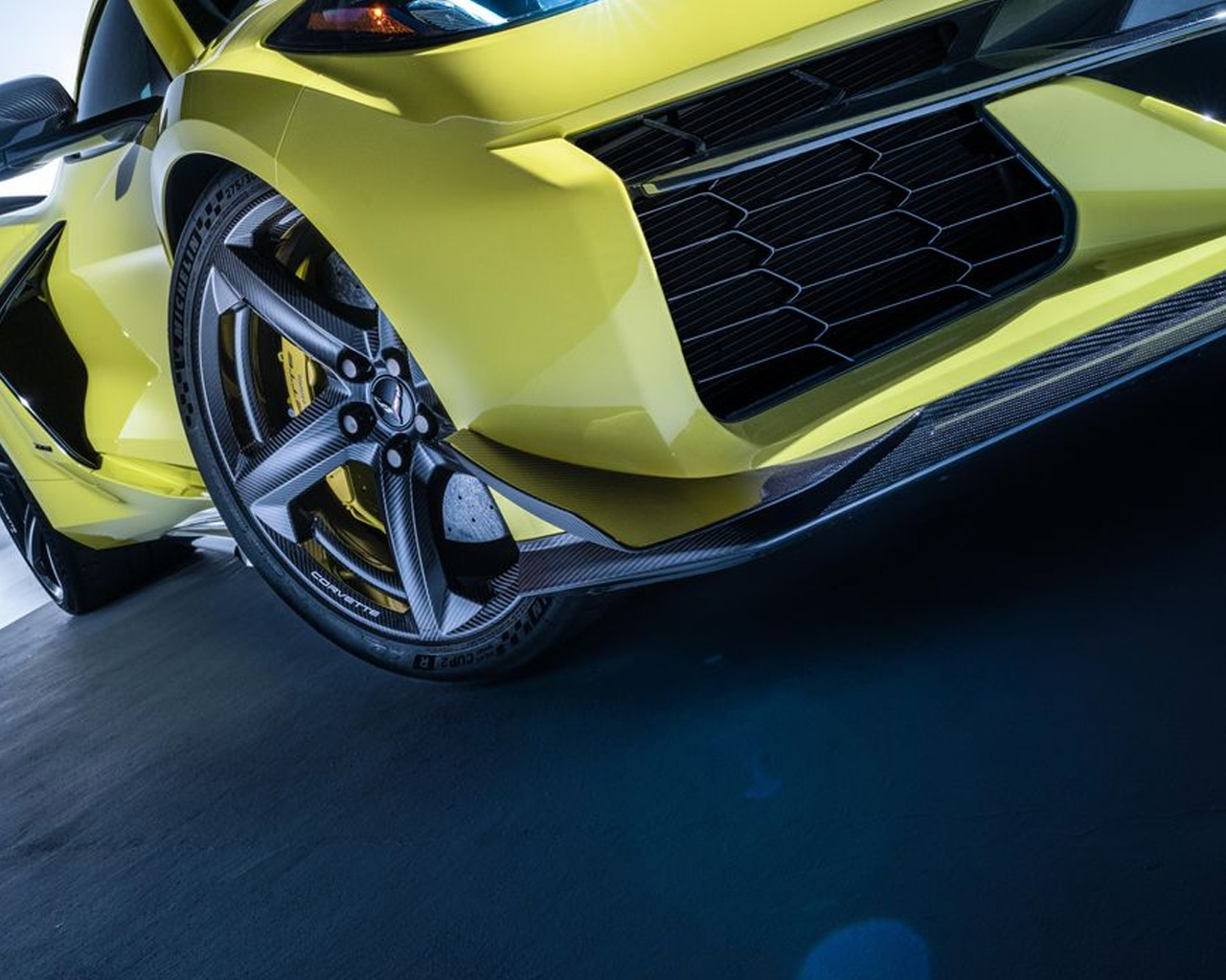 Second image of C8 Corvette Z06 Z07 Front Canards (Carbon Fiber / Carbon Flash) | C7Carbon