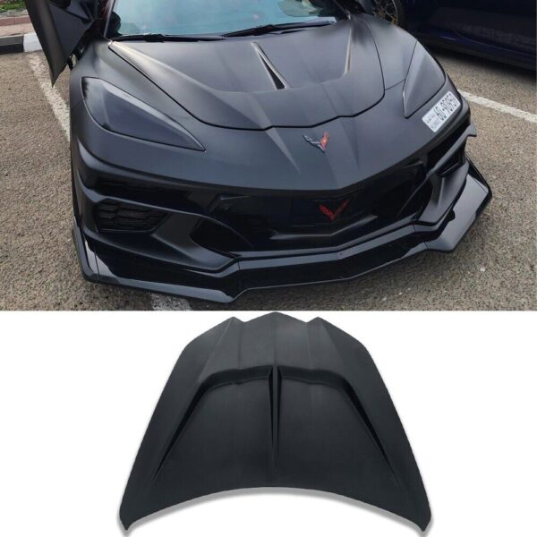 Second image of C8 Corvette XT Carbon Fiber Front Hood (Double Sided) - Stingray / Z06 / E-Ray | Next-Gen Carbon