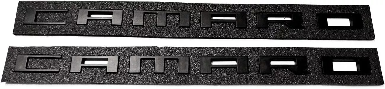 Second image of 2010 - 24 Camaro Blacked Out Fender Side Emblem Badge