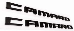 2010 - 24 Camaro Blacked Out Fender Side Emblem Badge